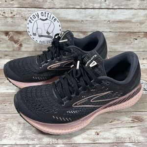 Women’s Size 8 Brooks Glycerin GTS Running Shoes Black Pink